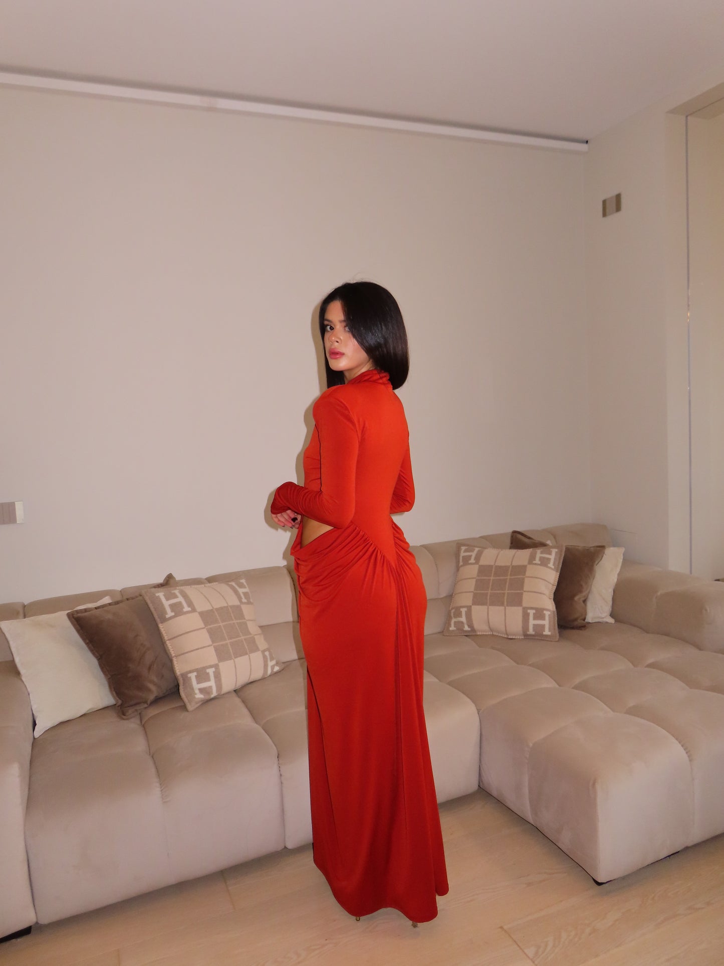 DRESS MANCINI arancio