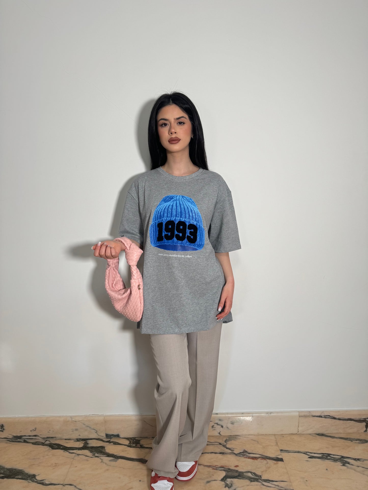 T-SHIRT HAT grigio
