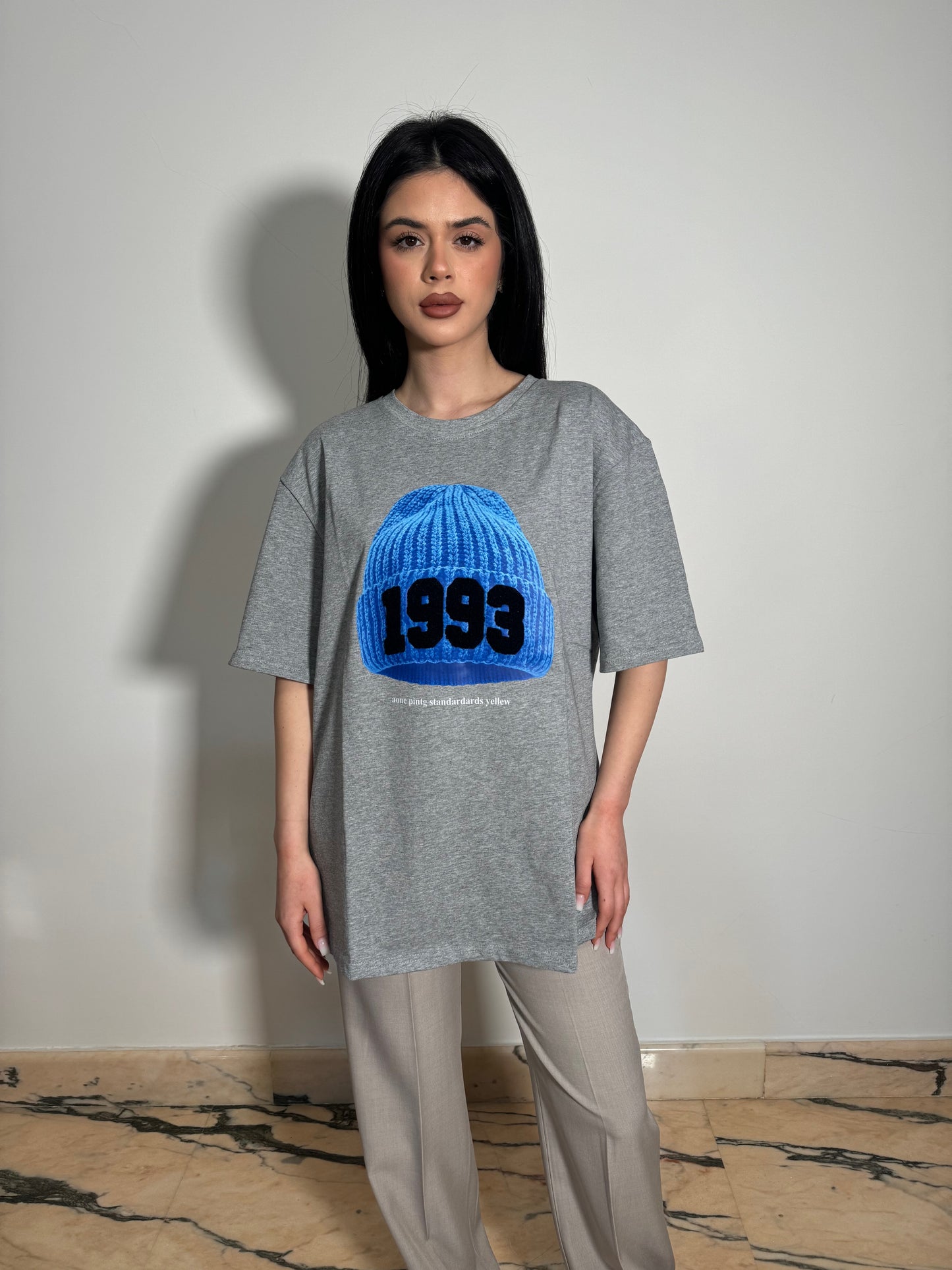 T-SHIRT HAT grigio