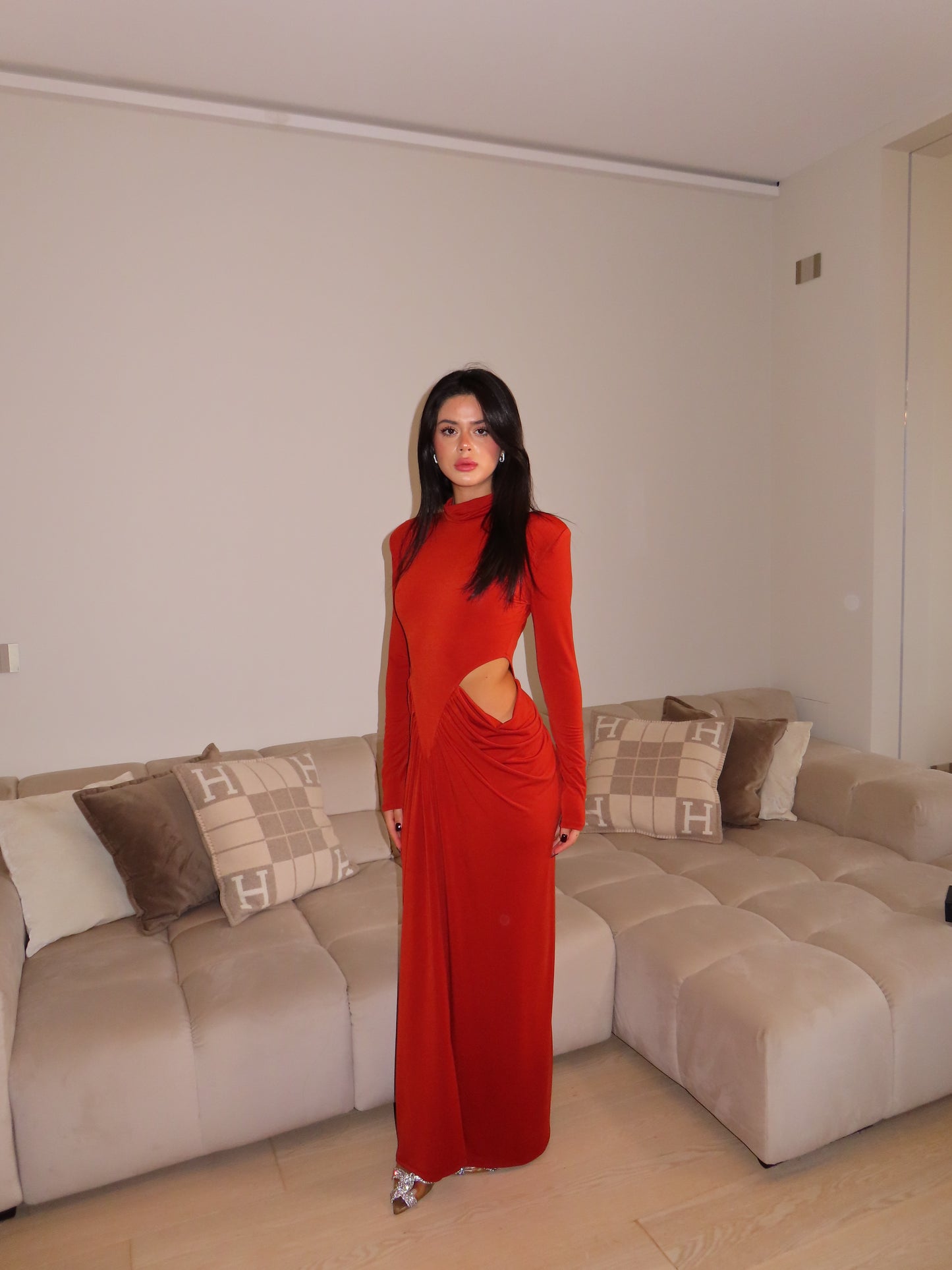 DRESS MANCINI arancio