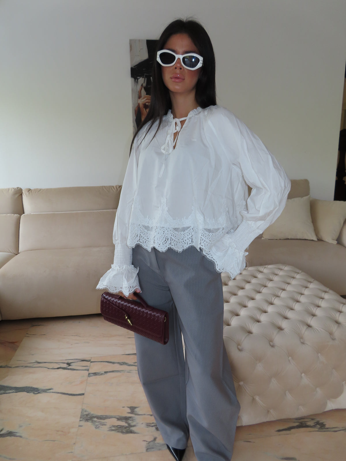Pantalone Lulu GRIGIO GESSATO