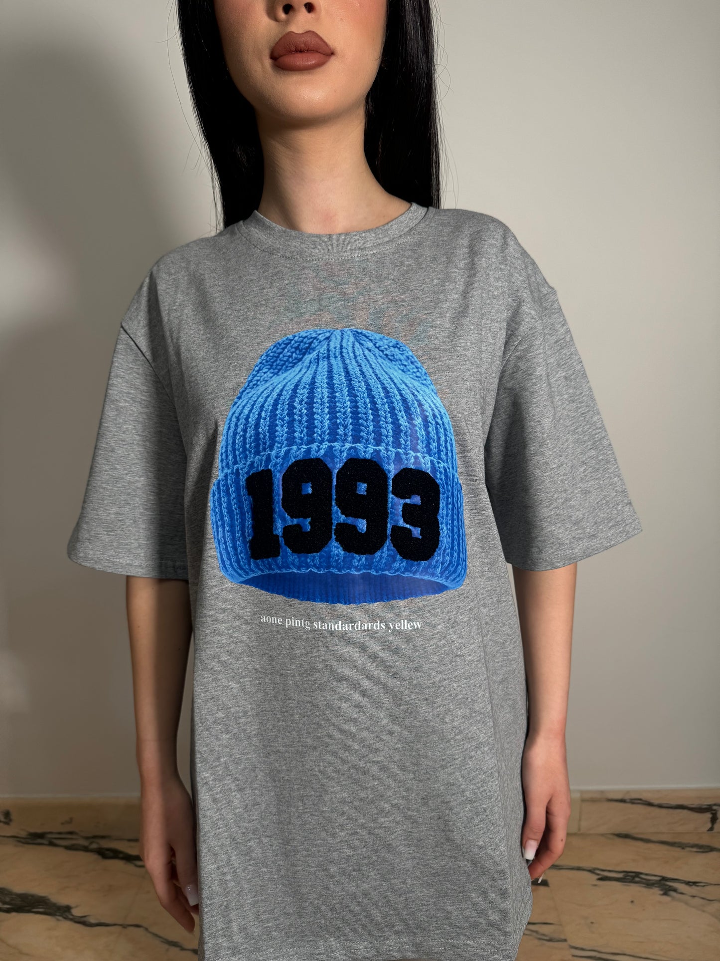 T-SHIRT HAT grigio
