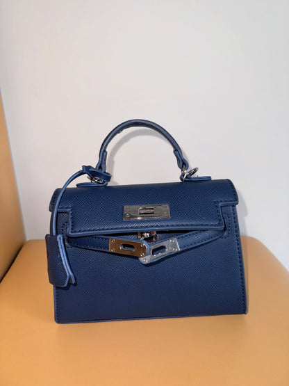 BORSA MINI KELLY BLU