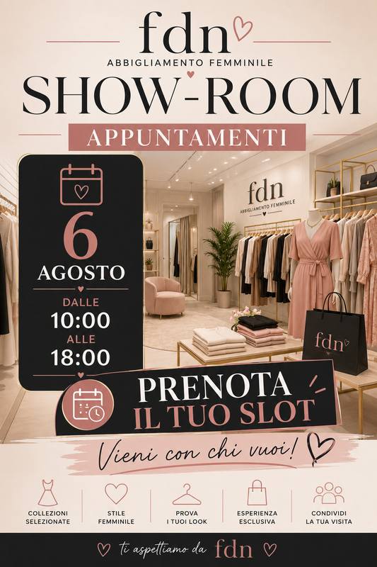 📍 APPUNTAMENTO SHOWROOM 6/07/2026