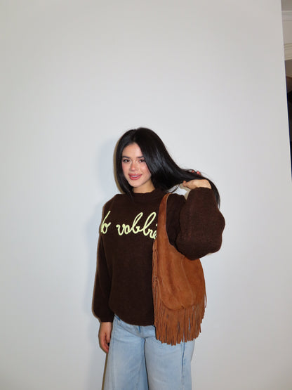 BORSA FRANGE camoscio