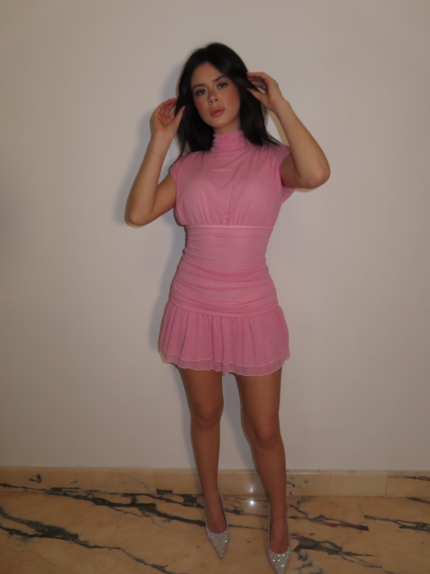 DRESS SAMIRA rosa LUMINA