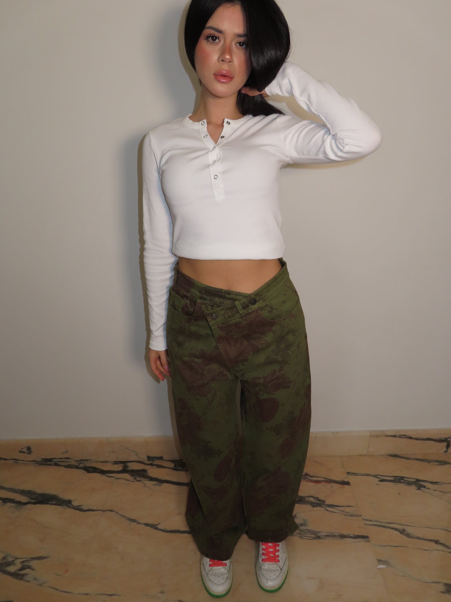 JEANS HIPPY verde LUMINA