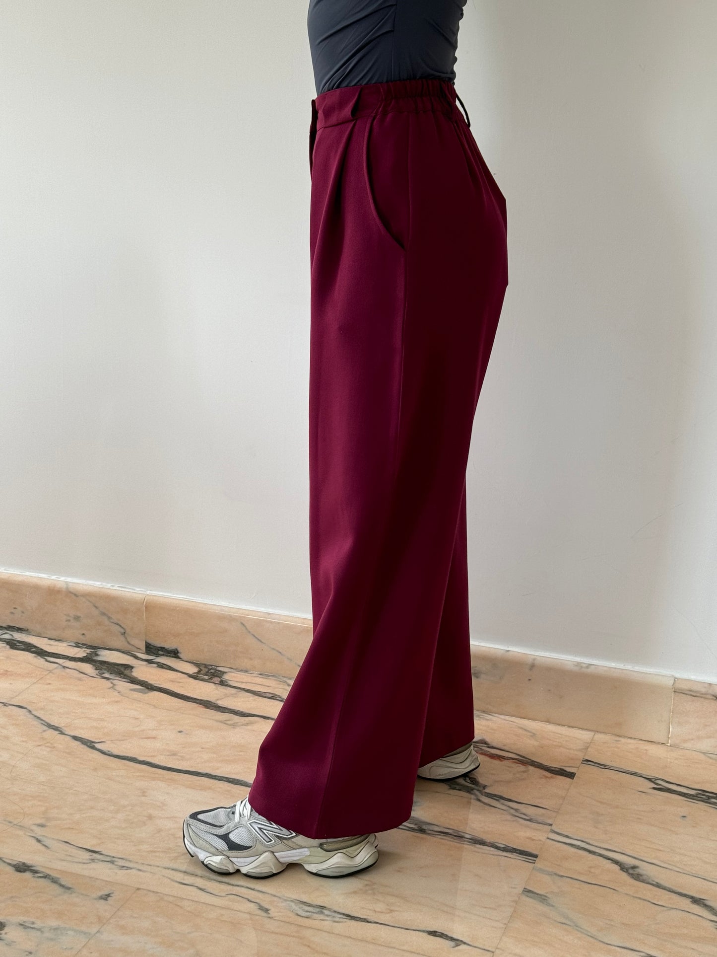 PANTALONE BASIC BORDEAUX