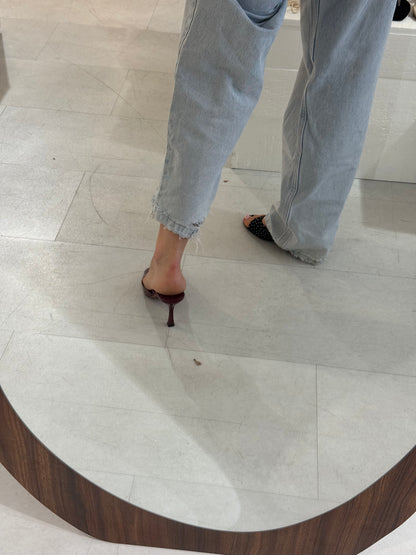 MULES VERNICE bordeaux