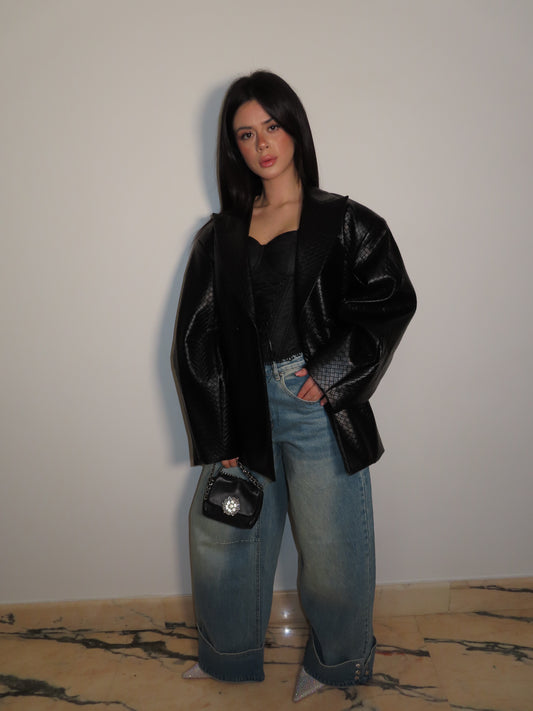 GIACCA BOTTE nero LUMINA