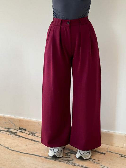 PANTALONE BASIC BORDEAUX