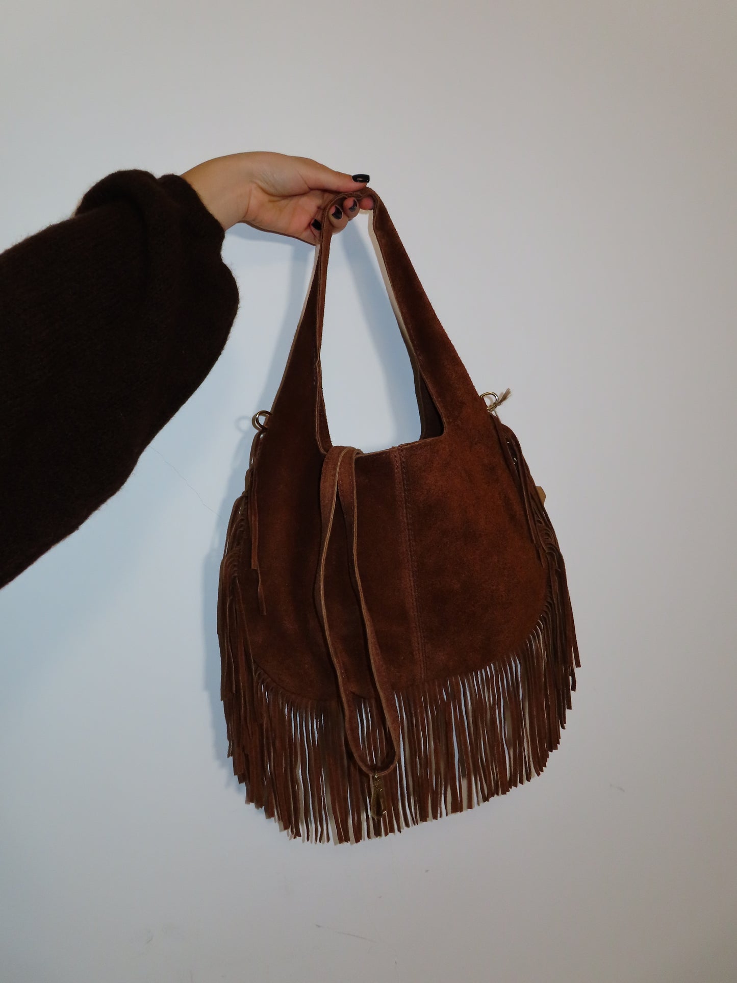 BORSA FRANGE camoscio