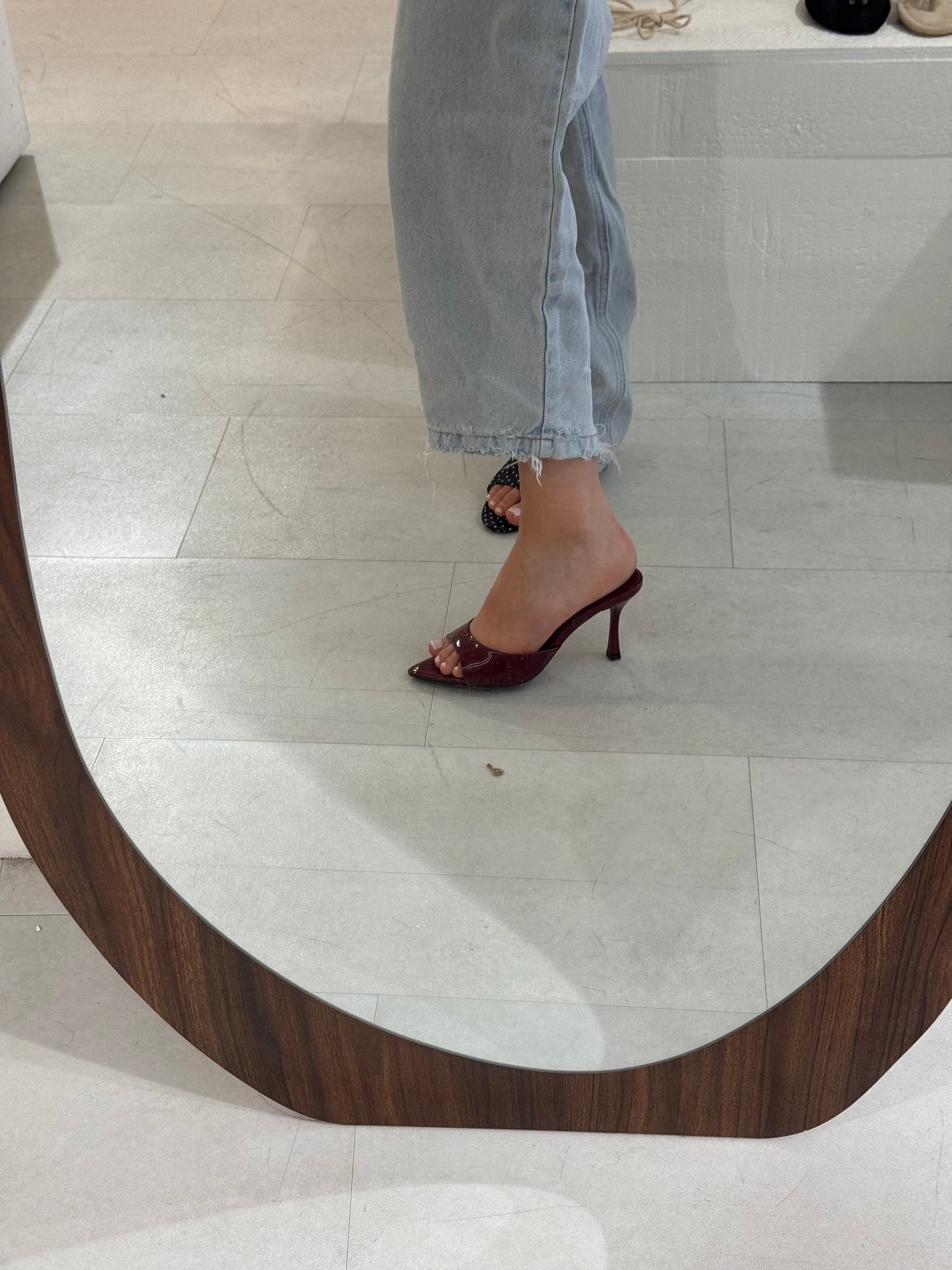 MULES VERNICE bordeaux