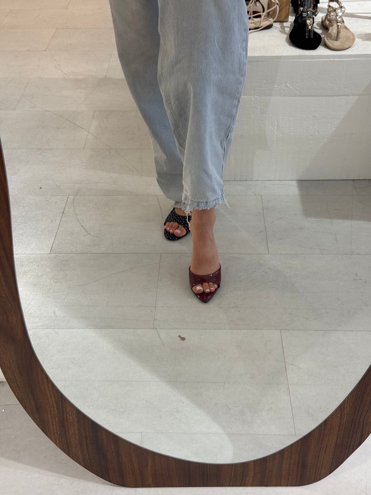 MULES VERNICE bordeaux