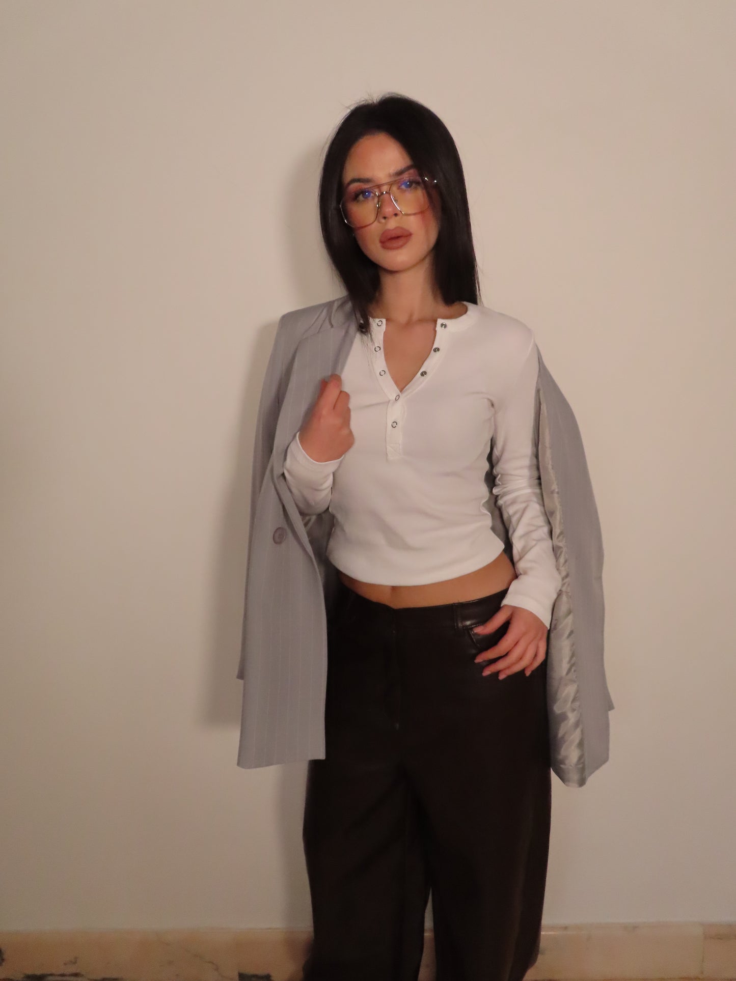 MAGLIA TRANDY bianco