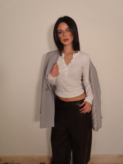 MAGLIA TRANDY bianco