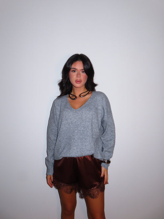 MAGLIONE V grigio