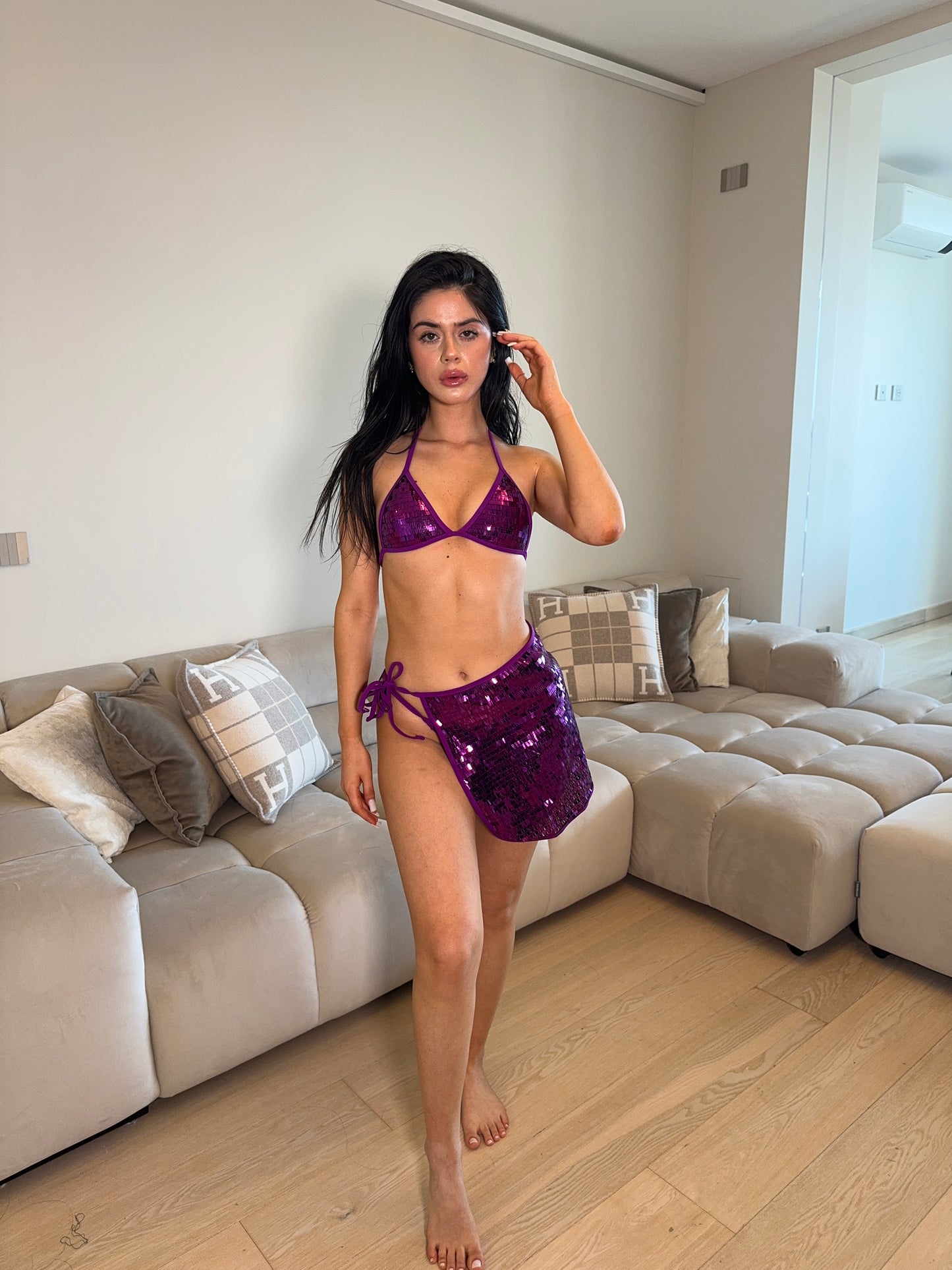 SET PAILLETTES viola
