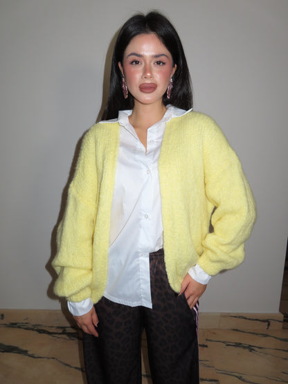 CARDIGAN MAS giallo