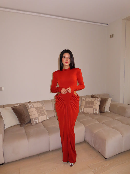 DRESS MANCINI arancio