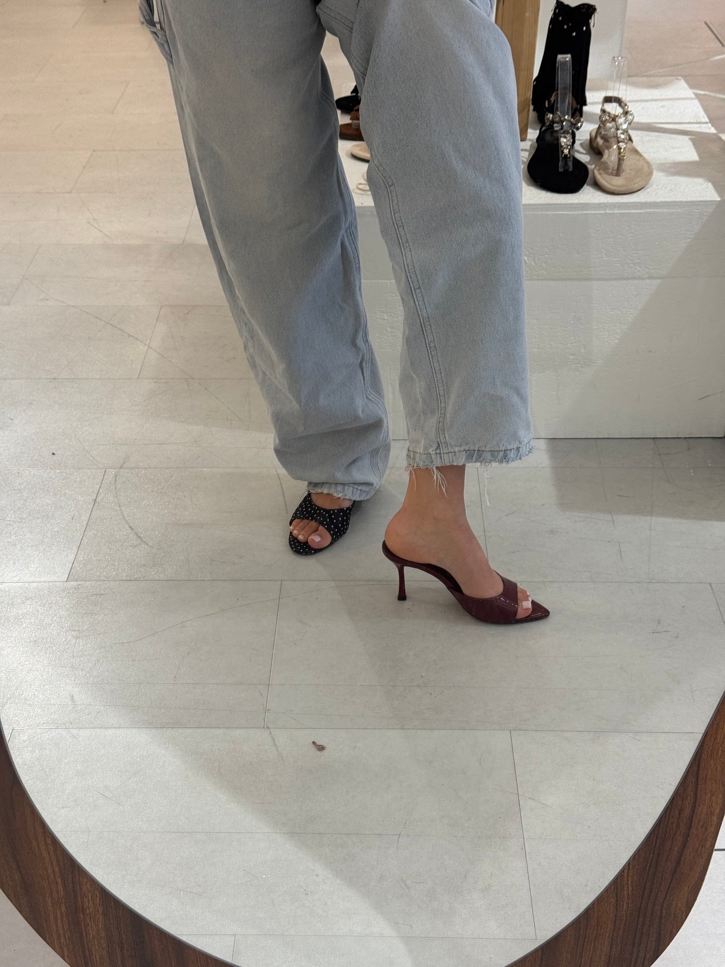 MULES VERNICE bordeaux