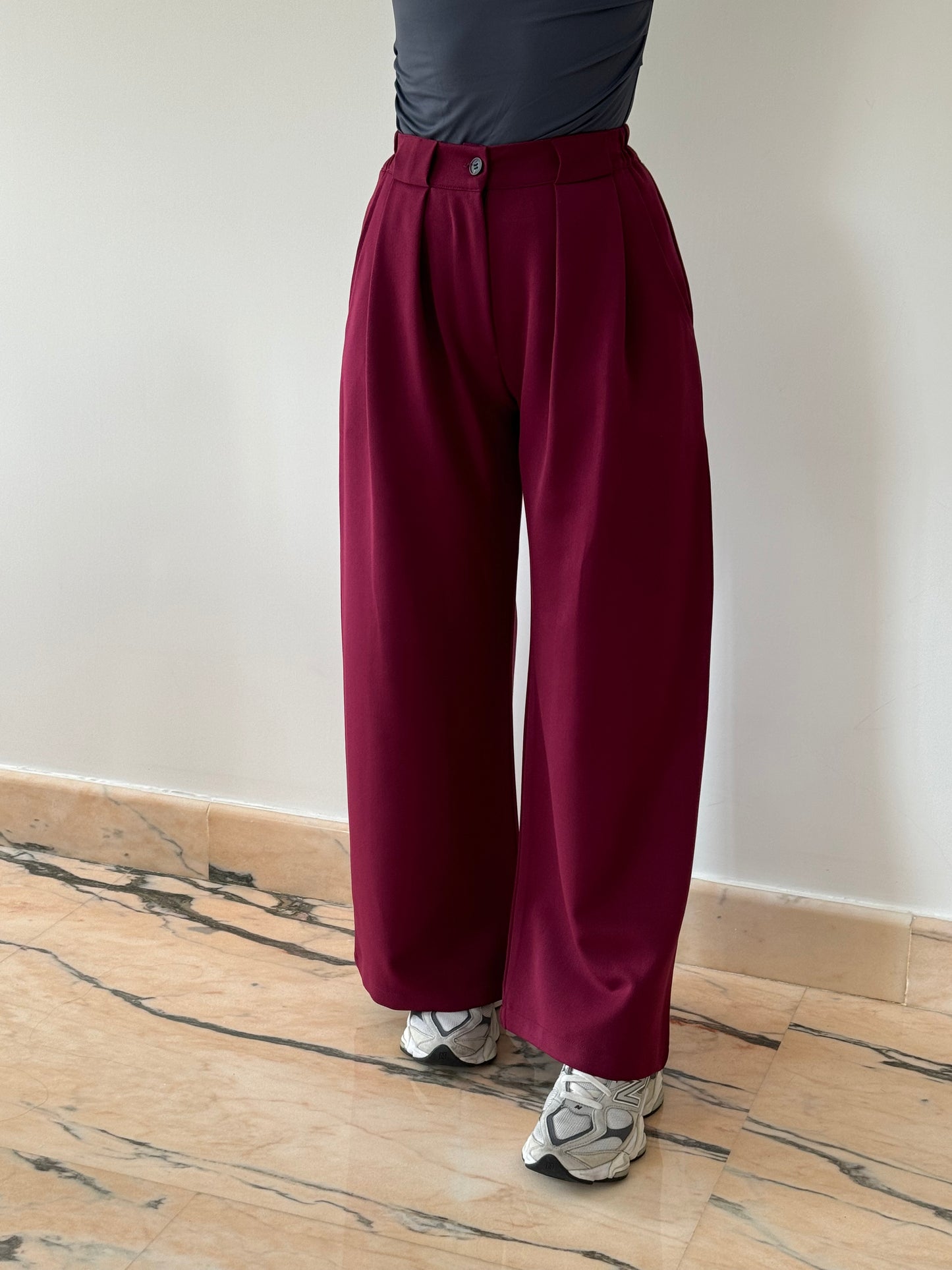 PANTALONE BASIC BORDEAUX