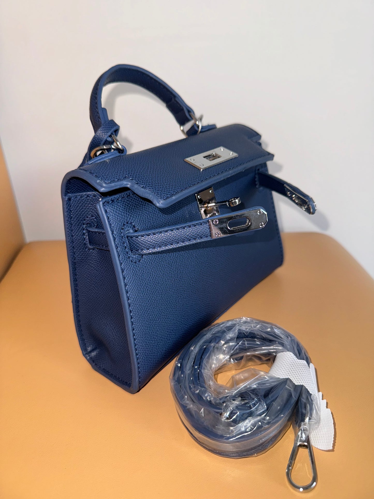 BORSA MINI KELLY BLU