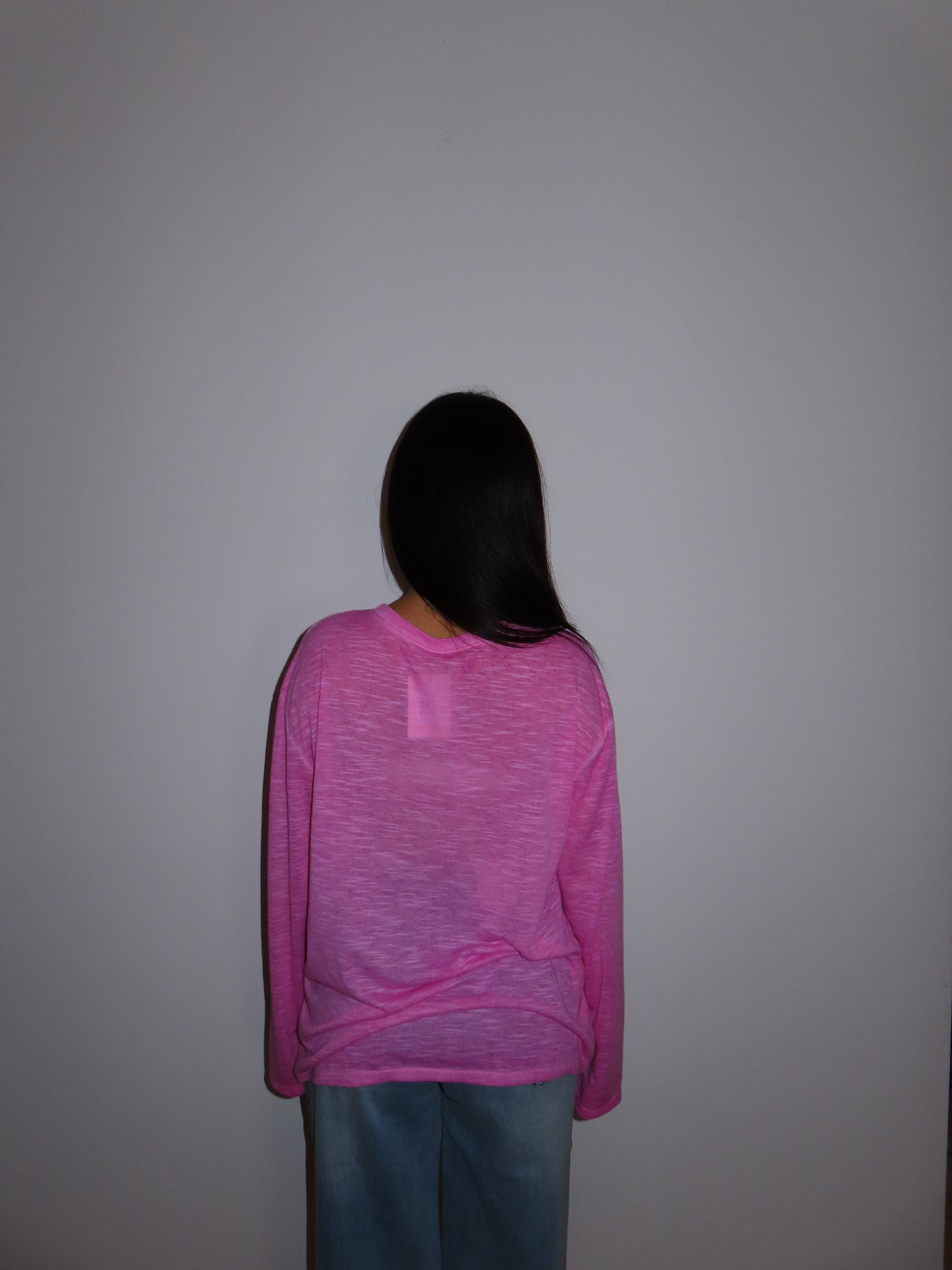 MAGLIA OVER beige / rosa
