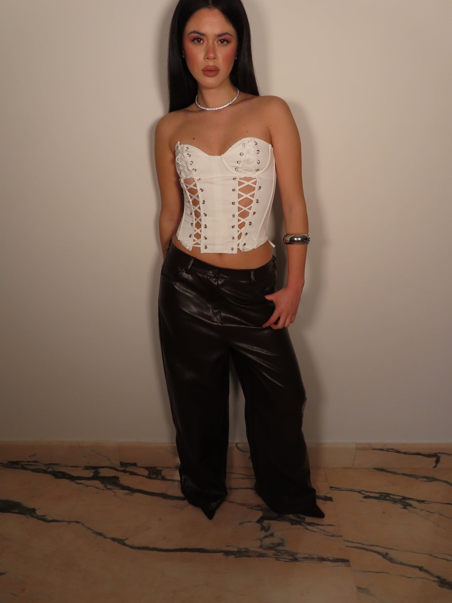 PANTALONE GIDY marrone cioccolato