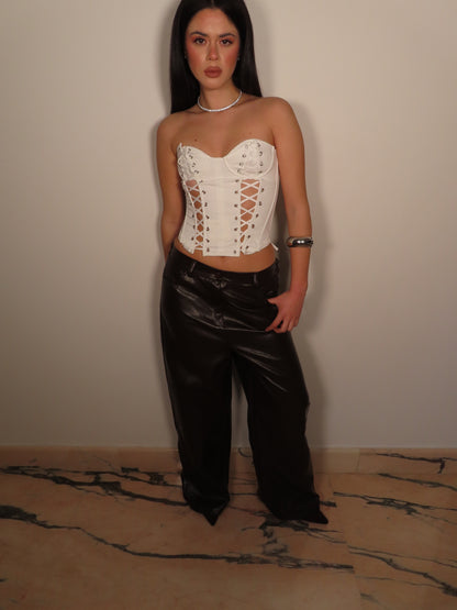 PANTALONE GIDY marrone cioccolato