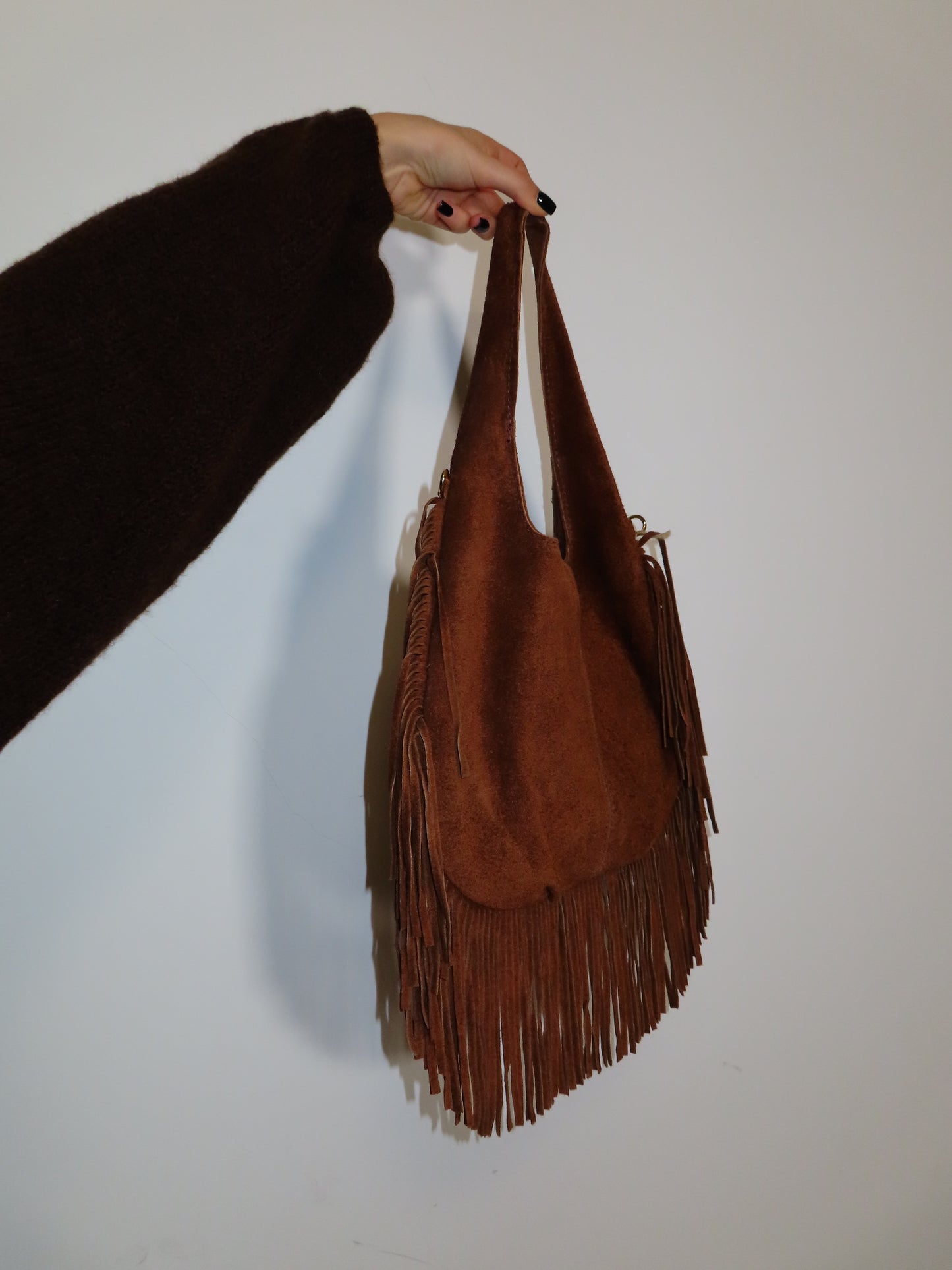 BORSA FRANGE camoscio