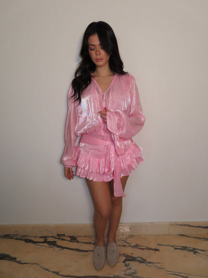 DRESS MELI + culotte rosa