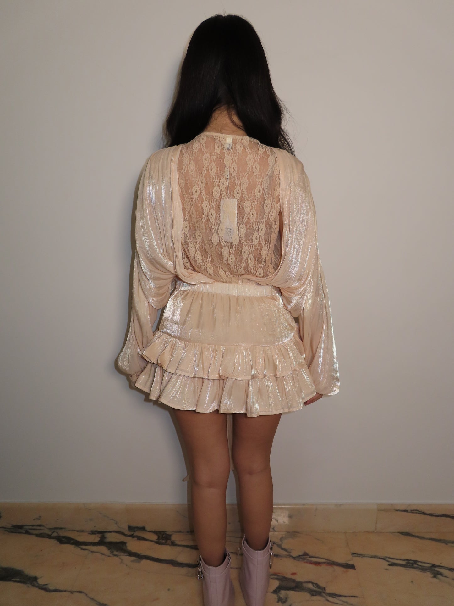 DRESS MELI + culotte beige