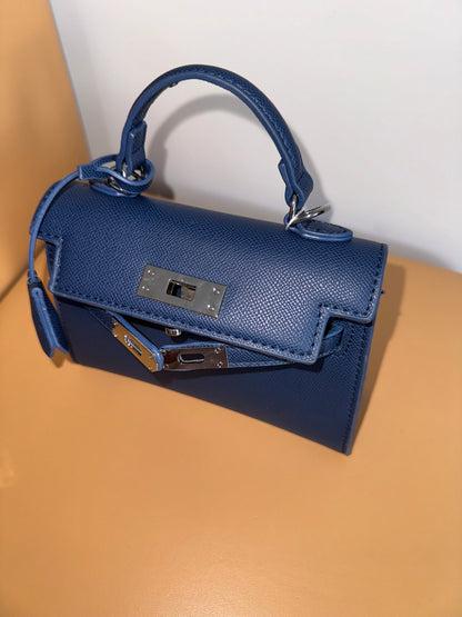 BORSA MINI KELLY BLU