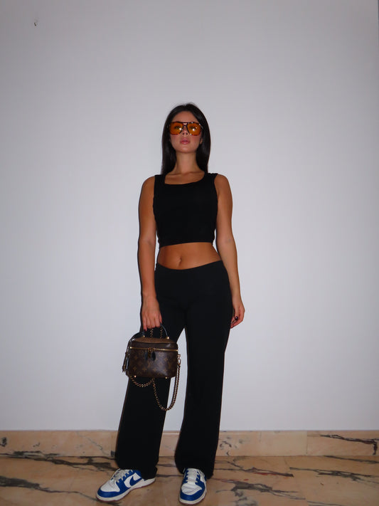 PANTALONE PILATES nero