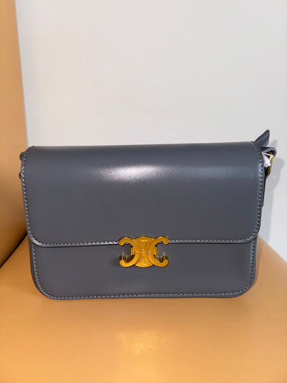 BORSA CELI QUADRATA GRIGIO