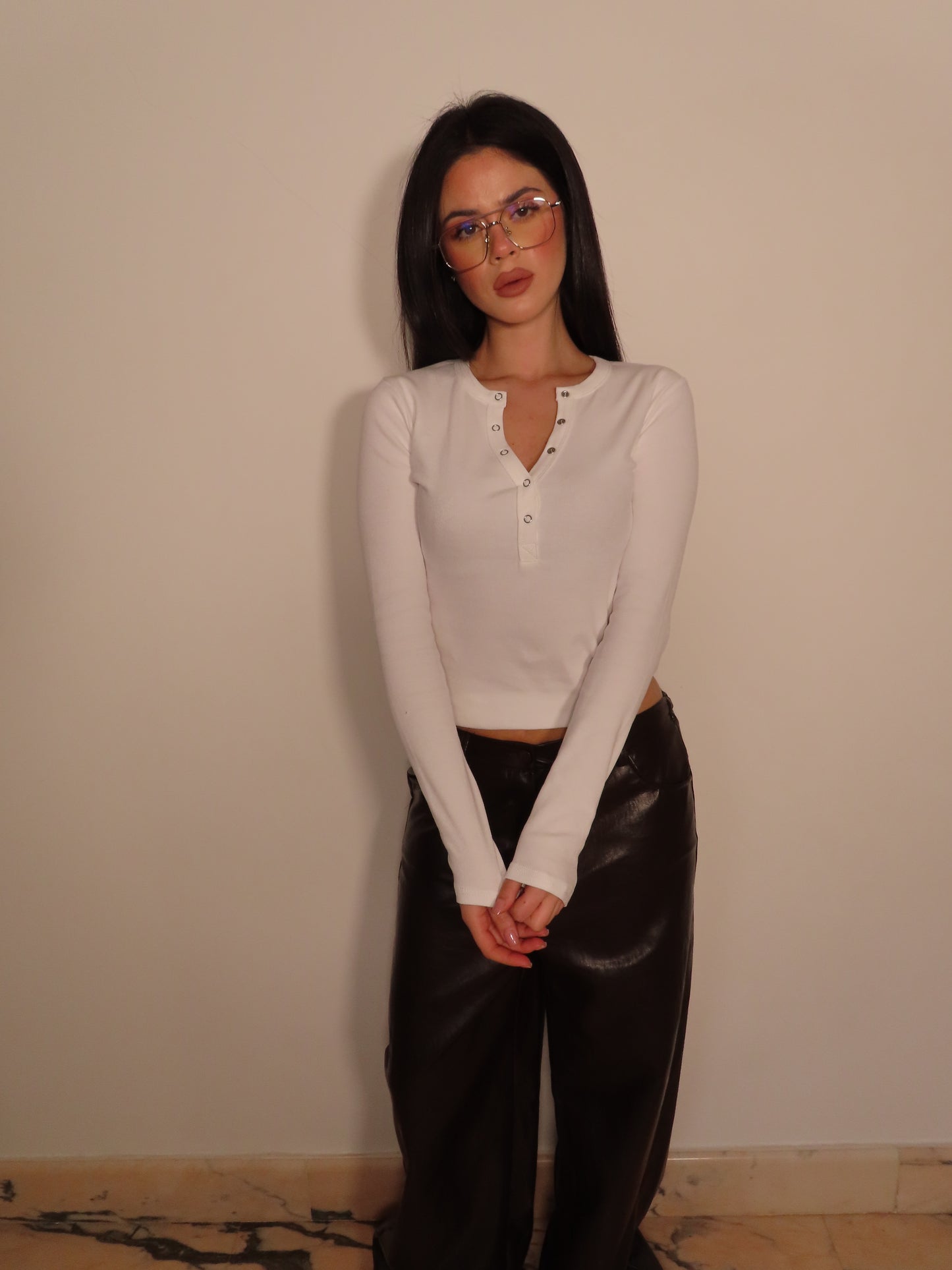 MAGLIA TRANDY bianco