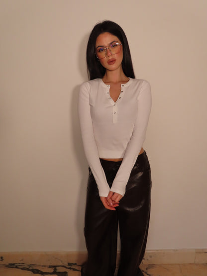 MAGLIA TRANDY bianco