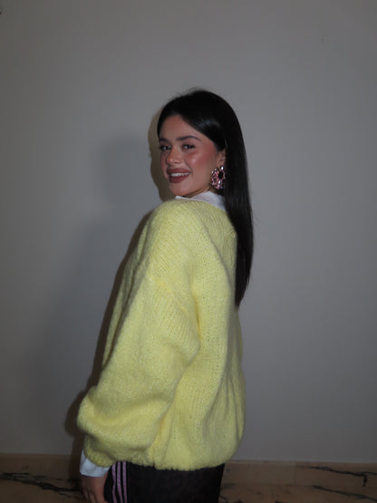 CARDIGAN MAS giallo